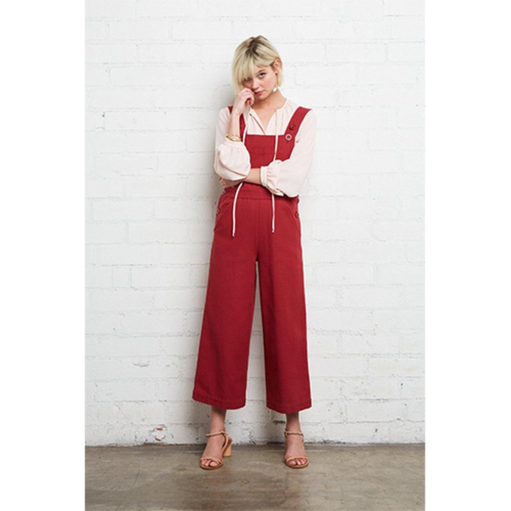 NWT Rachel Pally Odessa Overall Rust Red X Small